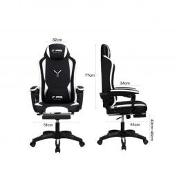 DELI-E4936-WK-เก้าอี้เกมส์มิ่ง-สีดำ-DLI-E4936-WK
